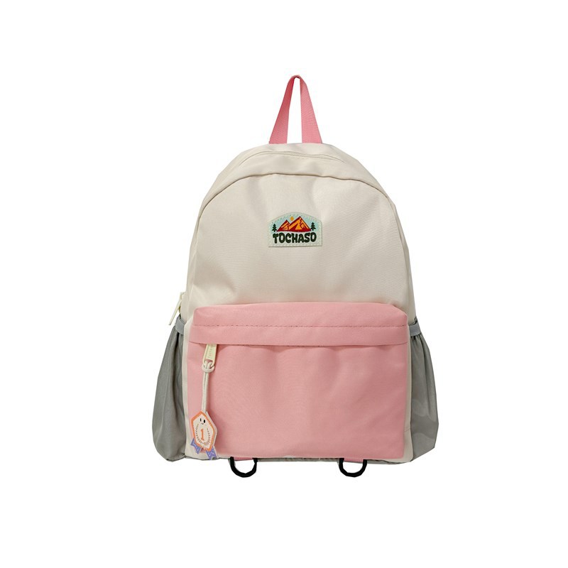 Mochila escolar de jardín de infantes para estudiantes de escuela primaria Mochila de color de contraste de moda coreana nueva mochila para niños de gran capacidad marea