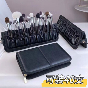 29 Pieces of Makeup Brush Cosmetics Bag Dropshipping Zipper Large Capacity Vertical Foldableable Makeup Artist Special Brush Bag