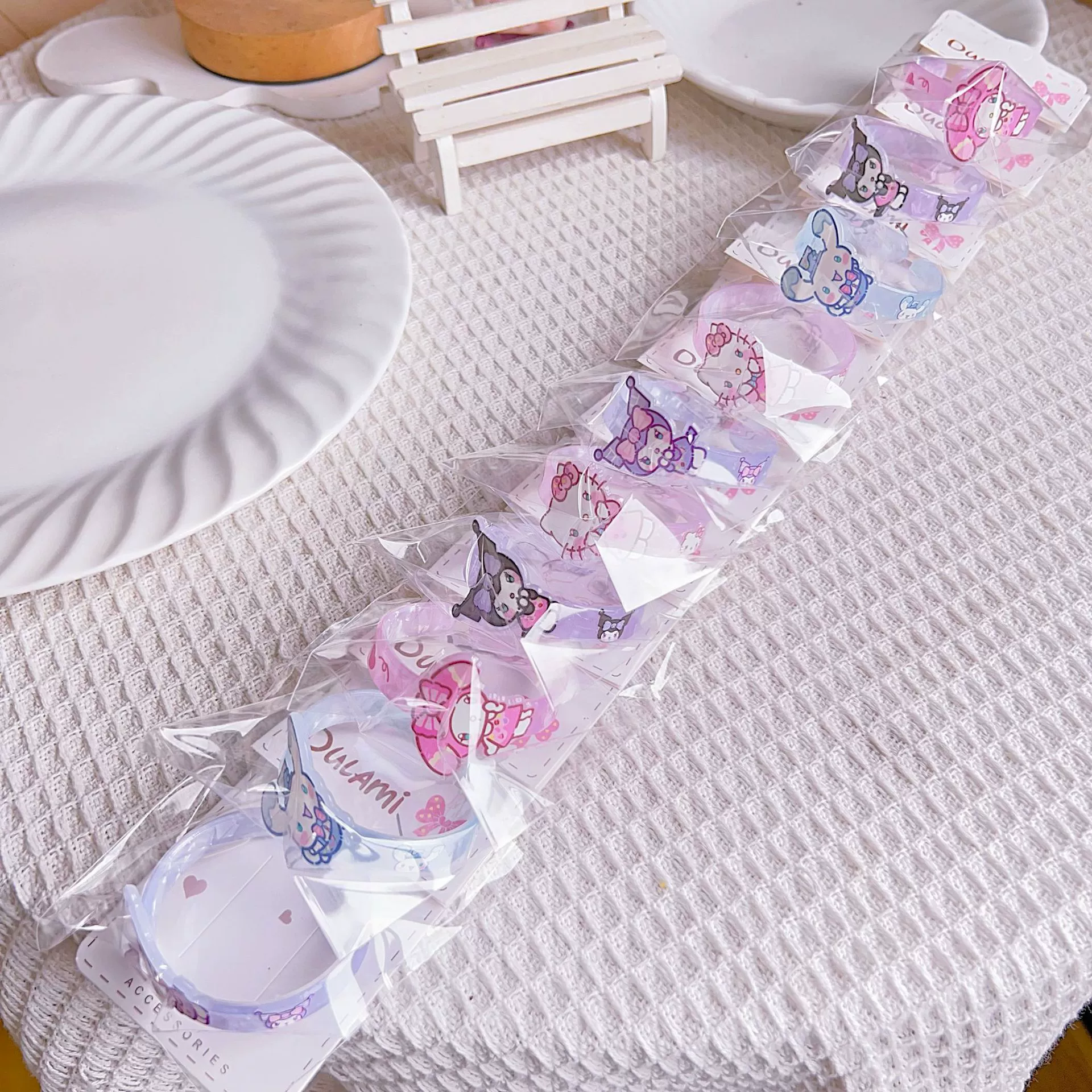 Акриловая мультяшная детская женская bracelet для принцессы, милые украшения