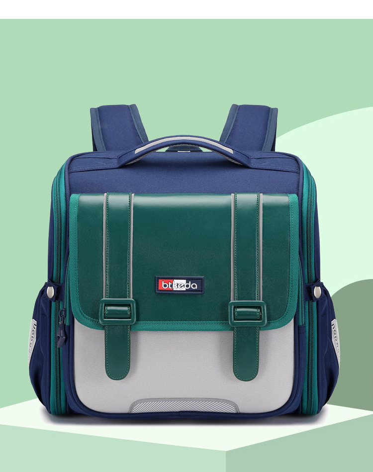 Nueva mochila horizontal para estudiantes de primaria, mochila de hombro de gran capacidad para niños, 1 - 2 - 4 grados, ligera