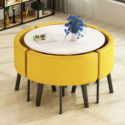 Mesa de comedor disponible para uso doméstico, apartamento pequeño, mesa de comedor, tienda, mesa de negociación, mesa y silla, mesa redonda de recepción