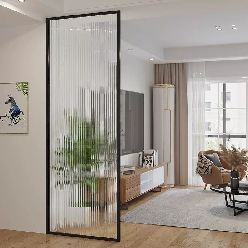 Экран перегородки для гостиной, закрывающей вход, стеклянная мойка, современная минималистская нержавеющая сталь, легкий и роскошный железный навык Changhong