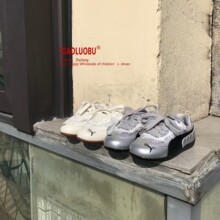 2026新春款个性蕾丝女童阿甘鞋百搭休闲运动鞋子公主赛车鞋德训鞋