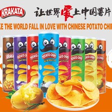 工厂批发罐装薯片经典原味休闲小零食 土豆脆片薯条整箱食品批发
