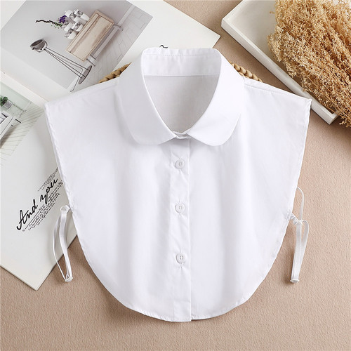 Spring new style cotton mandarin jacket short shirt collar decorative pointed collar shirt fake collar