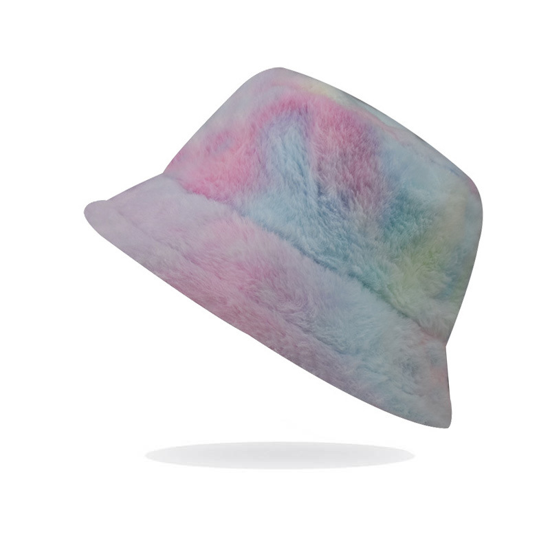 Invierno nuevo colorido sombrero de piel estilo coreano color sólido cálido sombrero moda marca al aire libre casual todo-fósforo piel pescador sombrero