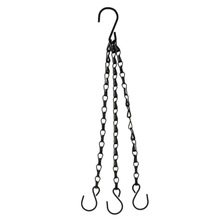 总长40厘米黑色双钩链黑色花盆吊链铁吊链吊盆链花篮带钩单吊链