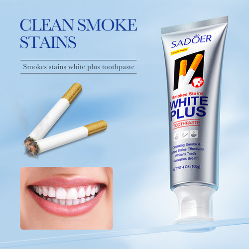 Full English SADOER removes tobacco stains, coffee stains, whitening toothpaste, cleans teeth, beautifies teeth and protects gums, cross-border foreign trade wholesale