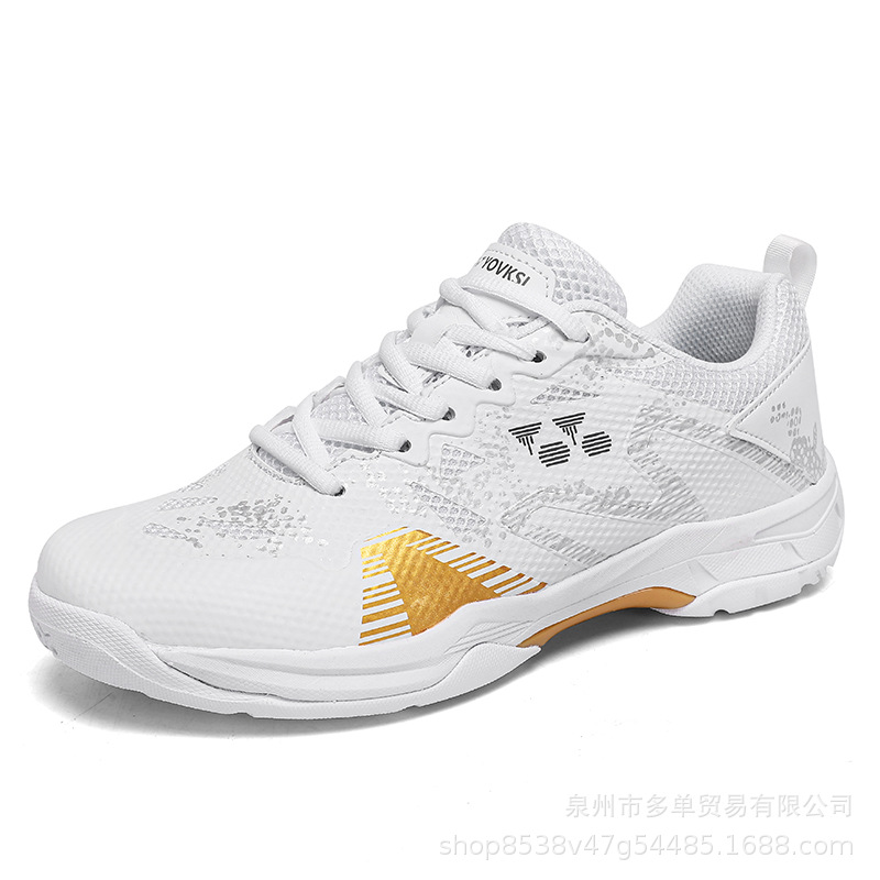 Transfronterizos de tamaño grande nuevos zapatos deportivos con suela de goma, entrenamiento de bádminton, zapatos de tenis antideslizantes y transpirables, zapatos multi-escenarios