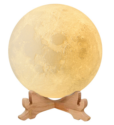 Comercio exterior nueva impresión 3D Luna lámpara de techo de PVC lámpara de noche lámpara de la luna de bricolaje lámpara de techo creativa de vacaciones