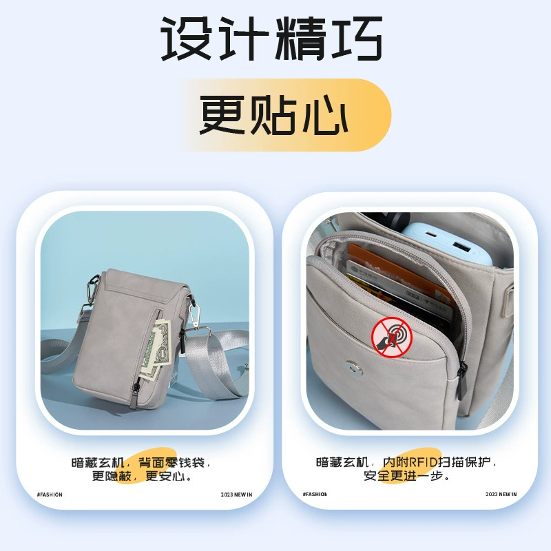 Polyurethane capacious one-shoulder bag, protective bag, sports breathable ultra light shoulder bag, anti-theft
