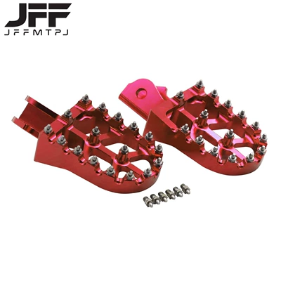 Suitable for Light Bee S/X Light Bee Electric Off-Road Motorcycle Modification Accessories Cnc Aluminum Alloy Pedals (Motorcycle pedals) - light-bee-pedal-red