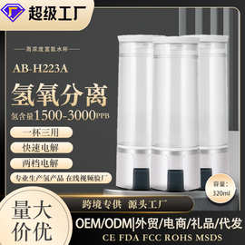 富氢水杯氢氧分离三合一快速制氢SPE电解技术跨境亚马逊玻璃