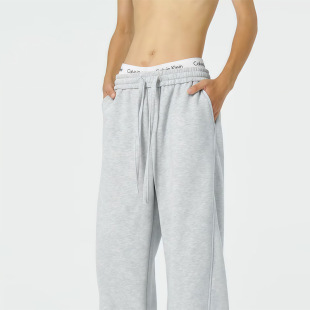 Grey American Style Banana Sweat Pants Men's Spring and Autumn Casual Straight Dummy Wide Leg Pants Lazy Style Sports Pants