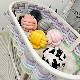 Ins Explosive Knot New Nordic Cushion Ball Sofa Pillow Three-strand Hand-woven Knot Ball