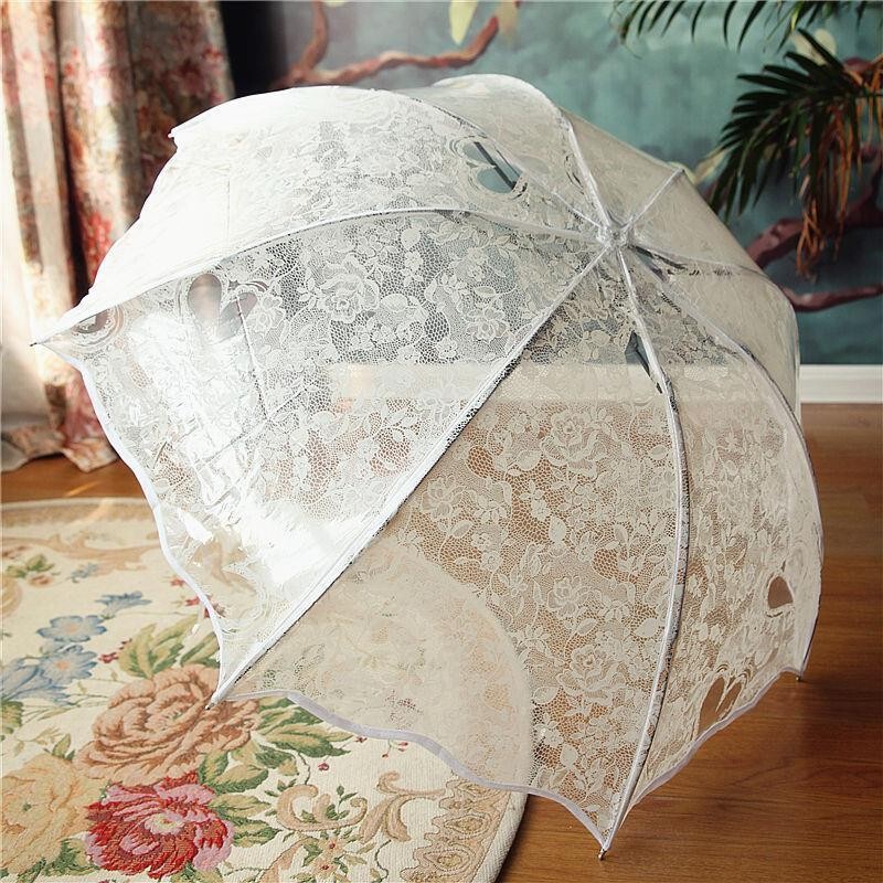 Transparent Umbrella for Women, Foldable with Lace Trim, White Goddess Style, Popular Online, Creative Forest Style, Automatic Opening, Suitable for Students, Dropshipping Available Transparent Umbrella for Women, Foldable with Lace Trim, White Goddess Style, Popular Online, Creative Forest Style, Automatic Opening, Suitable for Students, Dropshipping Available