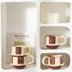 Japanese exported ceramic hand-painted mugs for children, breakfast cups, cute milk cups, creative coffee cups, household water cups