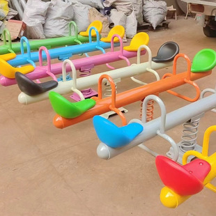 Kindergarten Community Children's Outdoor Rocking Horse Outdoor Park Amusement Facilities Double Seesaw Rocking Rocker