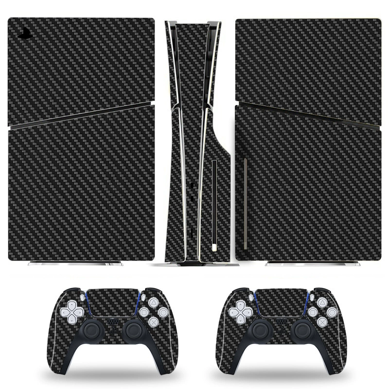 Console skin (PS5SLIM) optical‑drive edition — full‑body protective stickers, controller decals