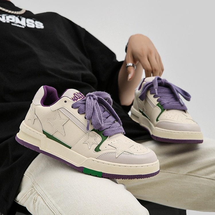 Men's Shoes New Summer Breathable Couple Casual Sneakers Boys Trendy Shoes Niche Trendy Star Shoes