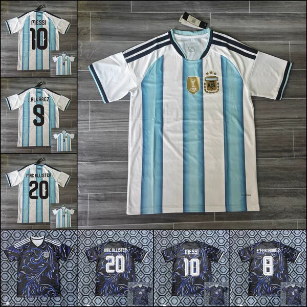 Argentina National Team Jersey 2026 World Cup Football Uniform Messi No. 10 Retro Fan Player Edition Cross-Border Exclusive Supply