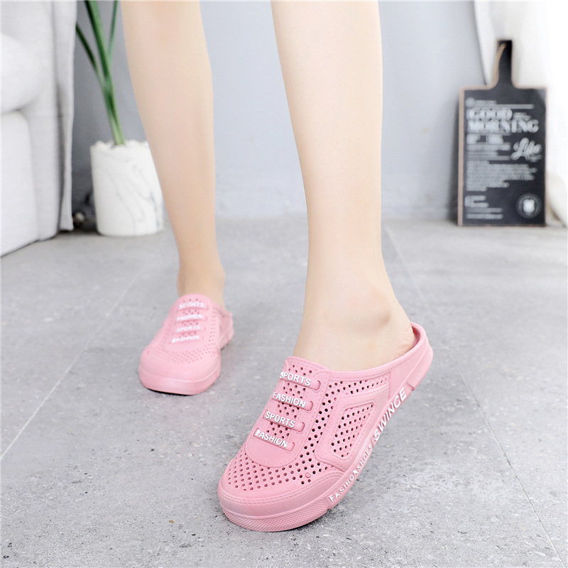 Neue Material Hälfte Baotou Höhle Vogel S Nest Casual Klettern Rafting Big Boy Damen Paar Garten Hausschuhe_voghion.com