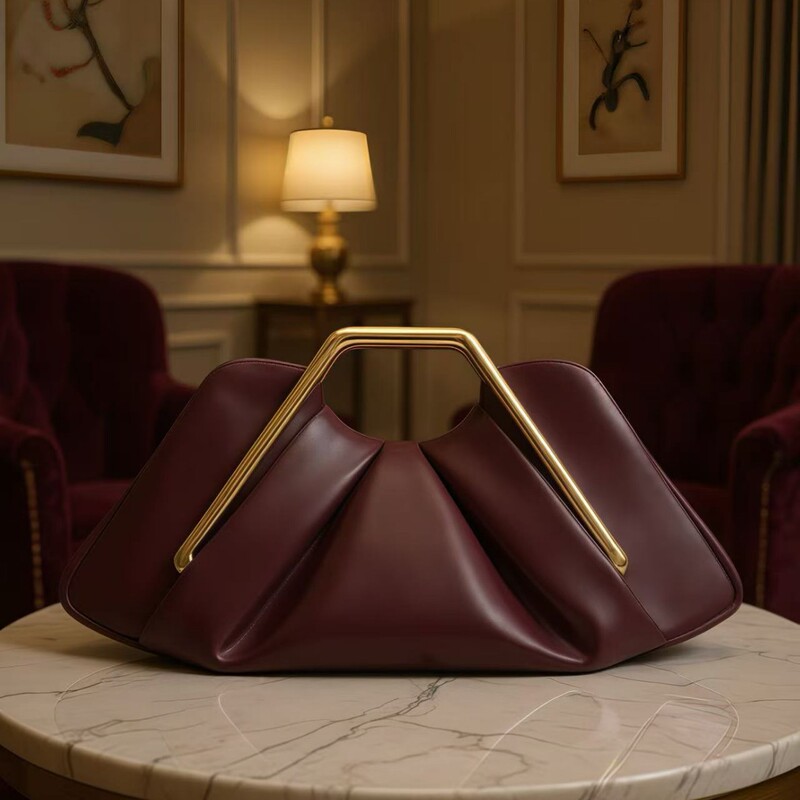 2025 Cross-Border New Soft Leather Bag Women's Niche Cloud Bag Dinner Pleated Bag High-End Crossbody Armpit Women's Bag 2025 Cross-Border New Soft Leather Bag Women's Niche Cloud Bag Dinner Pleated Bag High-End Crossbody Armpit Women's Bag