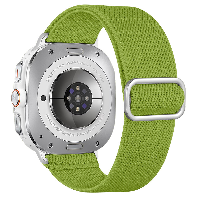 New Applicable Samsung Watch7 Ultra Stretch Nylon Strap Sports Breathable Casual Smart Watch Wristband