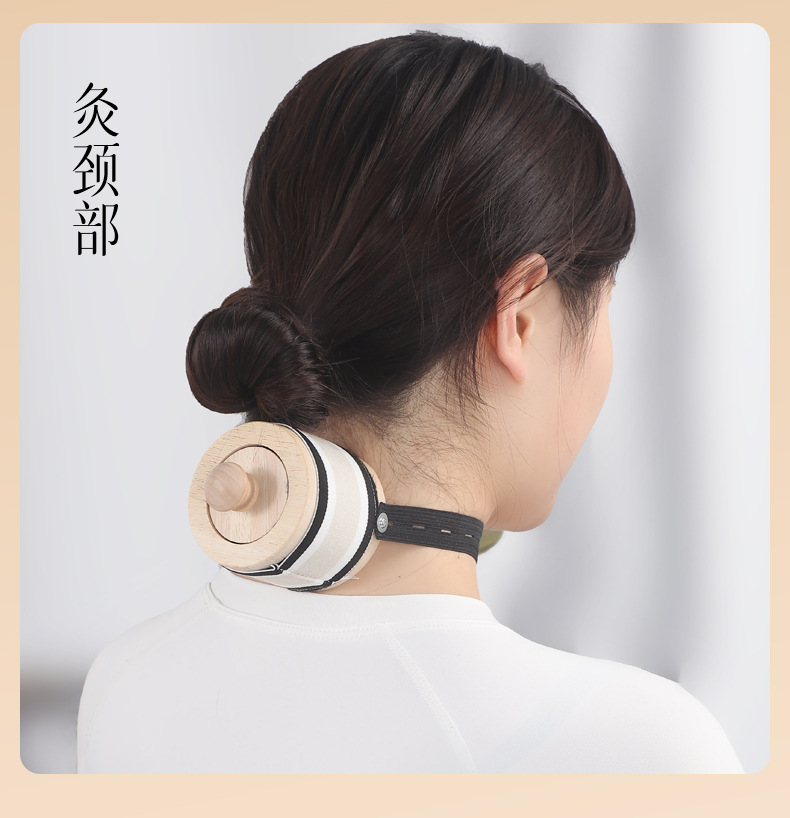 Wooden Moxibustion Box Portable Smokeless Ai Jiu Warmer for Home Body and Abdominal Use with Moxa Sticks details