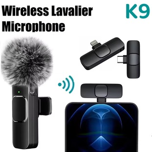 Foreign trade explosions wireless collar clip microphone K9K15 one-to-two mobile phone live noise reduction radio N1 private model microphone