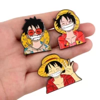 One Piece Lufei брошь мультяшный металлический значок креативная сумка костюм ювелирная медаль одежда аксессуары броши