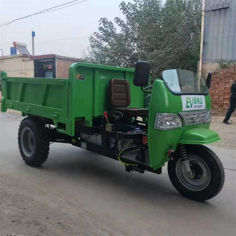 Hydraulic load 3 tons dump three-wheeled dump truck Engineering Agricultural electric start diesel tricycle