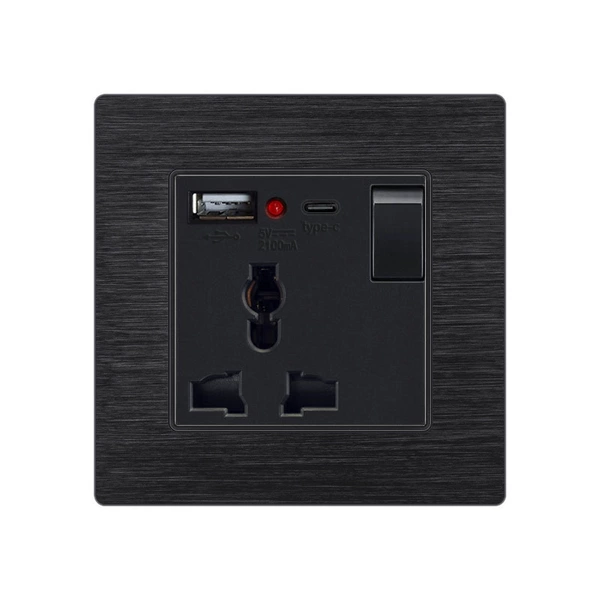 [一开13A多三孔带USB+type-c（10W）]