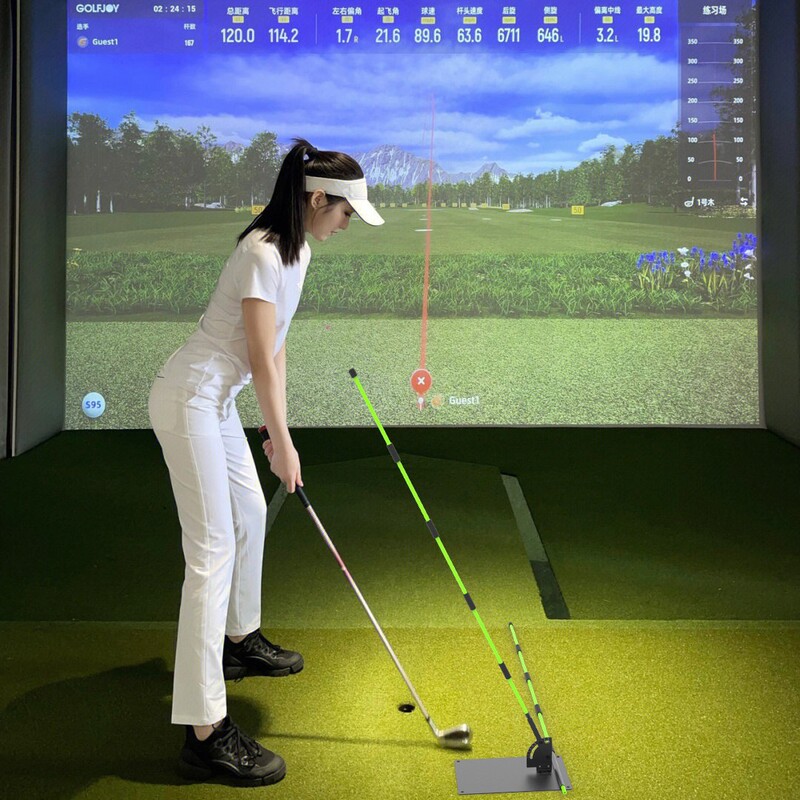 New Metal Golf Swing Plane Trainer for Precise Posture Correction and Alignment, Customizable