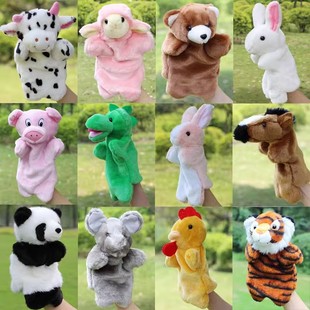Kindergarten Animal Cartoon Hand Puppet Language Area Placement Material Story Glove Ventriloquism Doll Home Baby Toys
