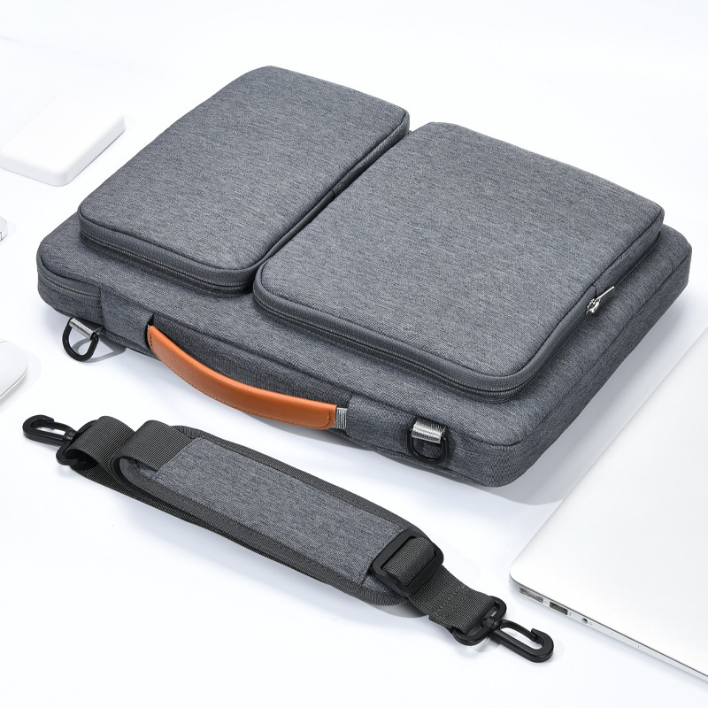 Cross-Border Anti-Fall Laptop 13inch Inner Sleeve Bag iPad Tablet Retractable Satchel 14inch Computer Bag