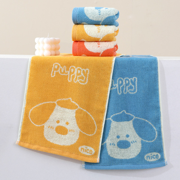 Cotton children's soft cartoon towel for face washing for home use…