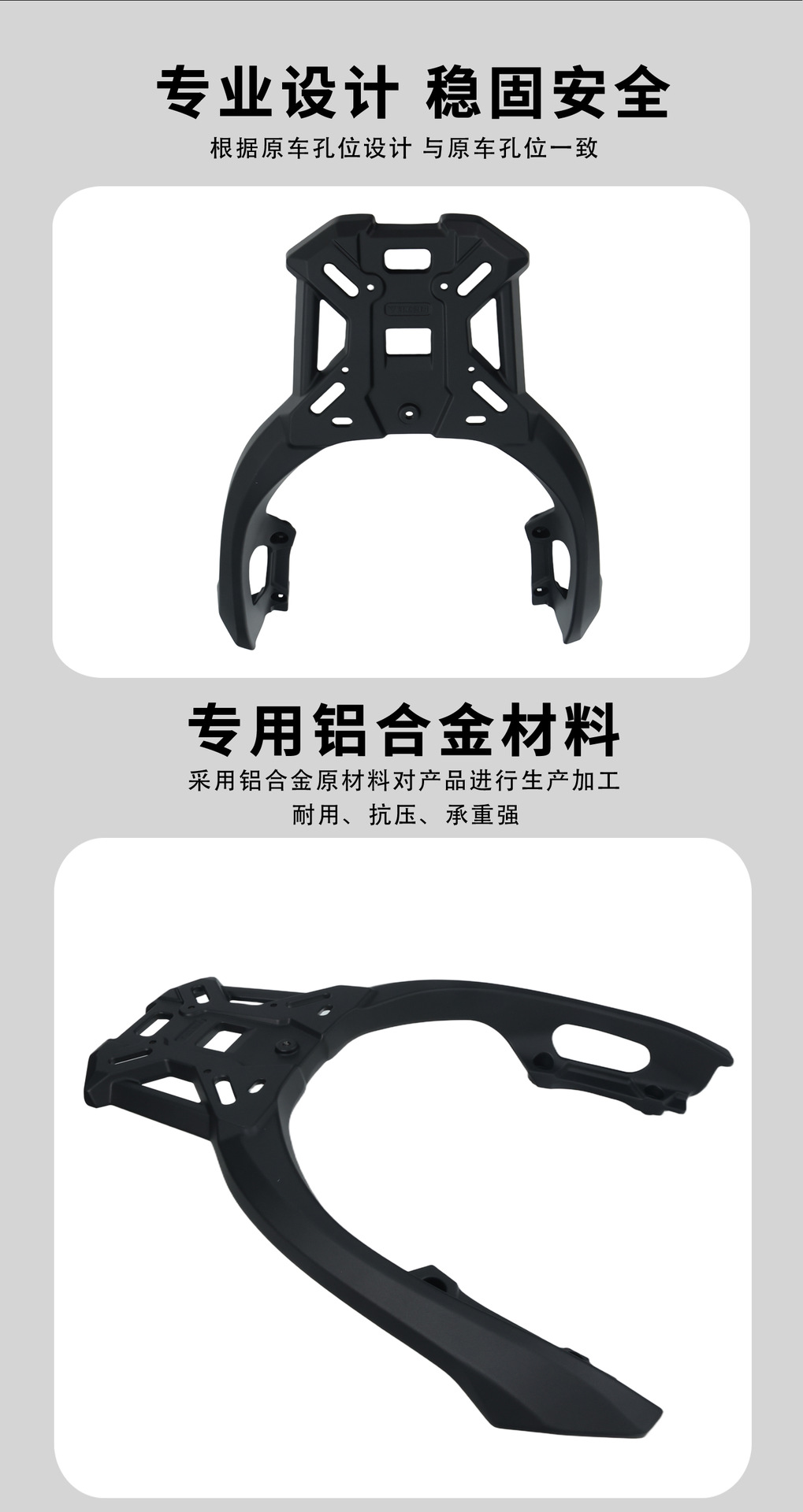 Suitable for Honda Adv350 Rear Tail Rack Adv350 Modified Shelf Tail Bag Aluminum Alloy Tail Box Rack Square Box Luggage Rack