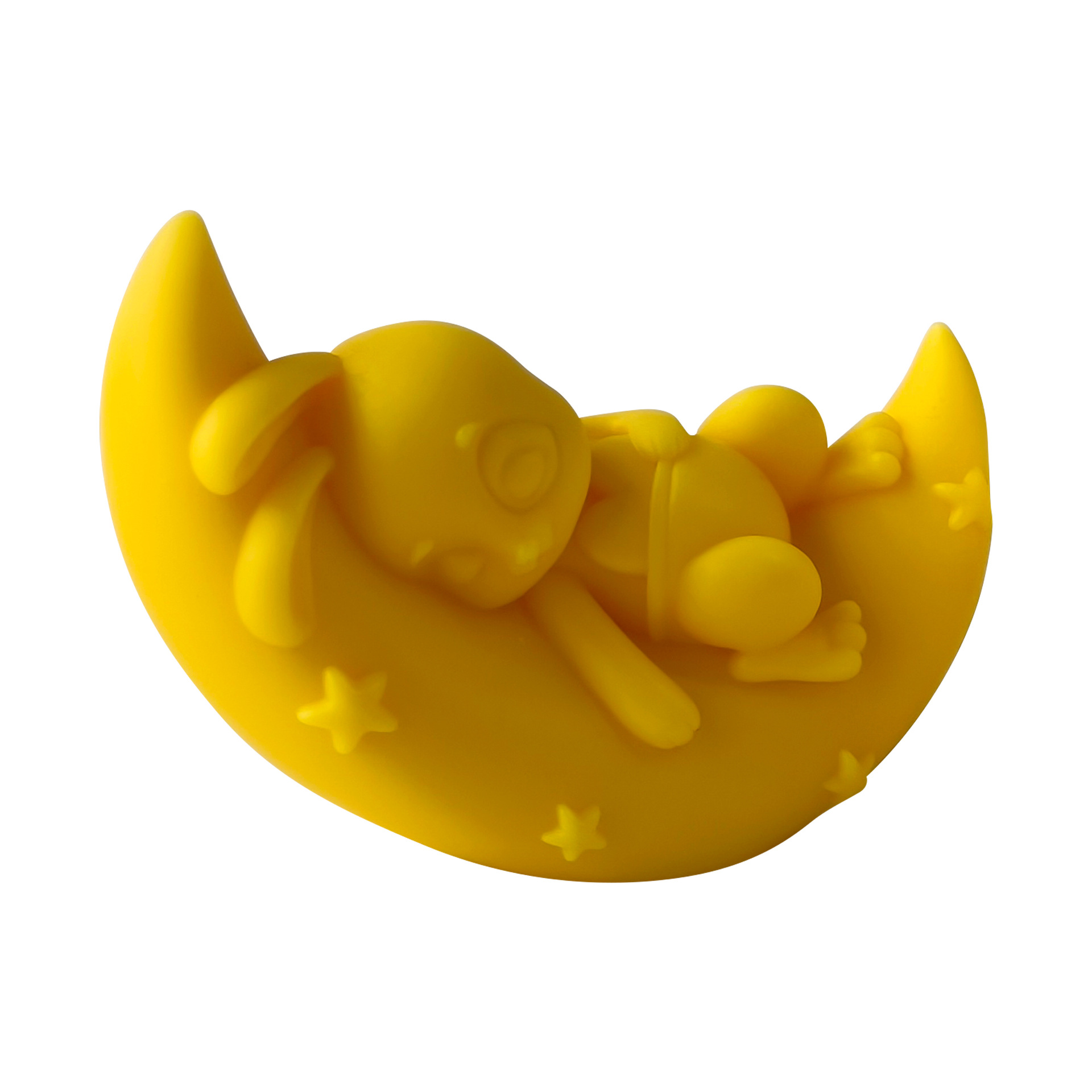 Jiahui Mei luna conejo molde de jabón de banana diy estereoscópico luna hecha a mano barra de jabón molde de adornos transfronterizos