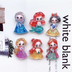 夜光スパンカッティング女の子マーメイドプリンセス樹脂アクセサリーdiyアクセサリーアクセサリーヘアアクセサリー材料