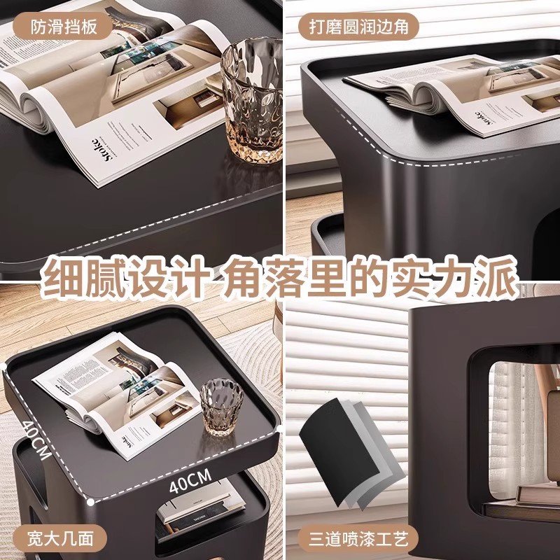 Creativa meseta de cabecera doméstica dormitorio creativo pequeño armario de hierro forjado estante ligero de lujo de alta sensación meseta de cabecera de la cama