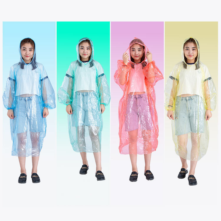 Thickened Disposable Raincoat Adult Children's Long Full Body Transparent Men's and Women's plus size Outdoor Travel Portable Poncho