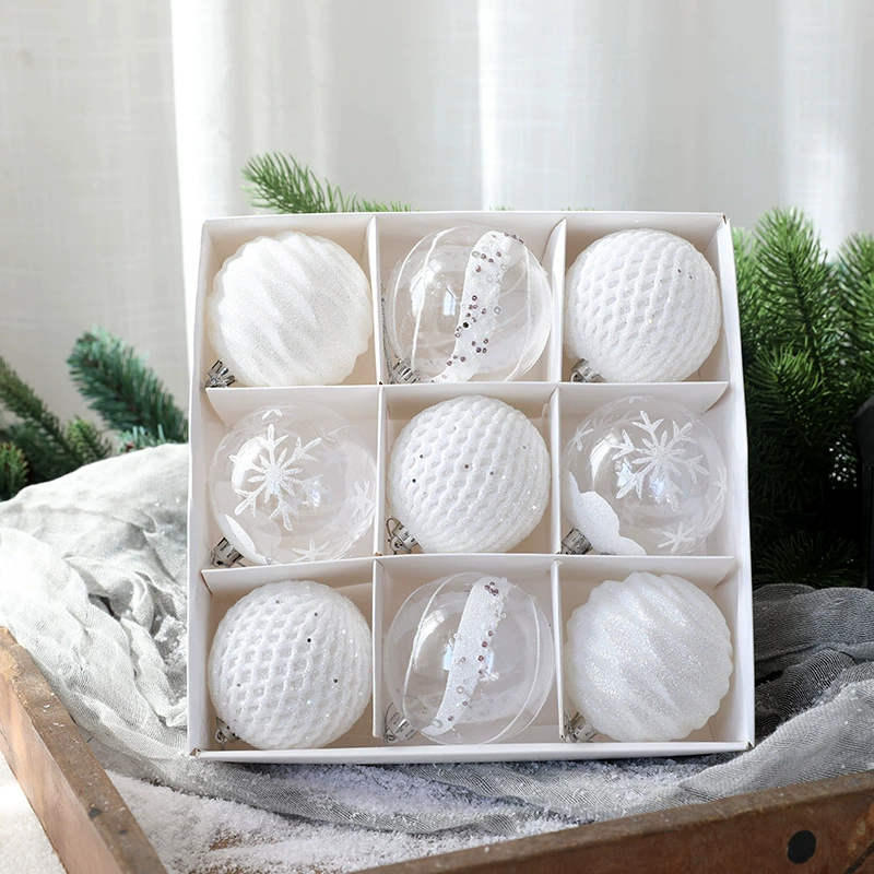 Painted gift box, pendant, Christmas atmospheric decorations, 8cm