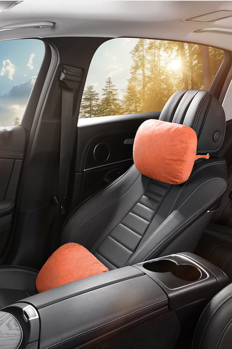 Biological Velvet Headrest, Lumbar Support, Headrest, Car-Mounted Rebound, Comfortable Driving, Long-Term Sitting, Not Tired, Relieving Waist Pressure Wholesale