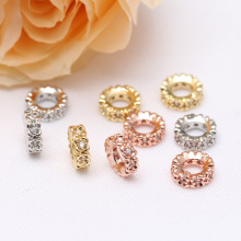 14K����ɫ��ʯ��׸��� �Ȧ�ܭh���龎�K���� diy�������