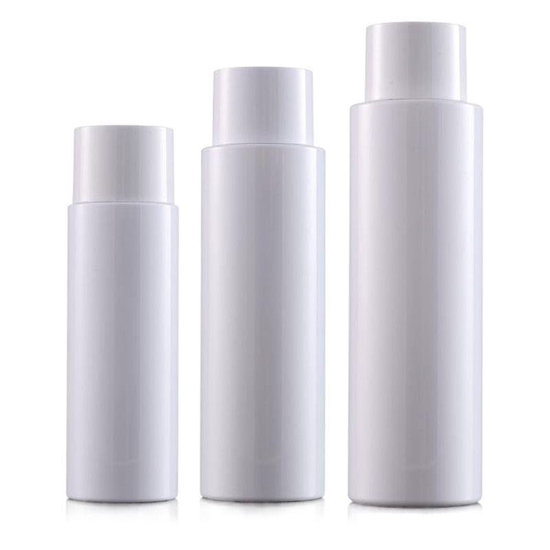 100mL botella de rocío puro de plástico blanco 150-200ml botella de agua de maquillaje de tóner cosmética sub-botella Xumin image 1