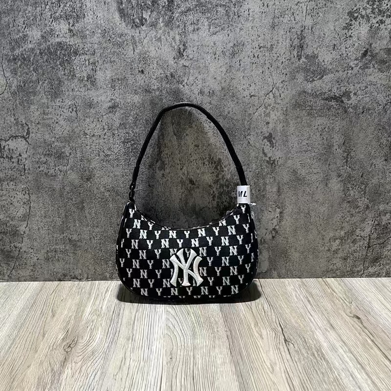 Korea MLB Underarm Bag 2025 New NY Embossed Fashion Versatile Shoulder Bag Luxury Handbag for Women - Thumbnail 8