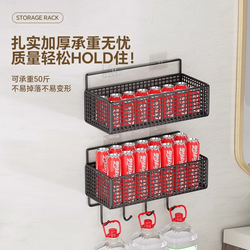 Rack de almacenamiento de artículos de baño Rack de pared de baño sin agujeros Rack de pared de lavabo Rack de pared de baño Rack de almacenamiento de pared de baño