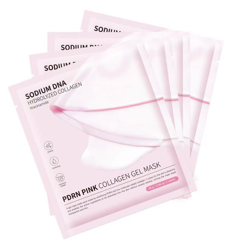 跨境PDRN PINK COLLAGEN GEL MASK粉色胶原蛋白面膜果冻分体面膜|undefined