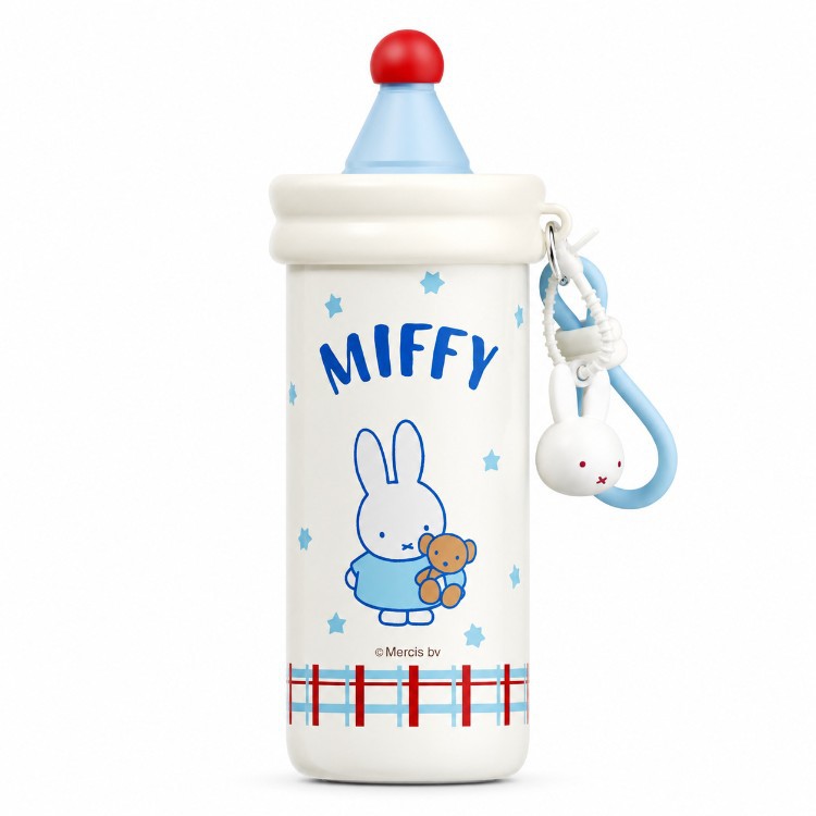 Miffy conejo de alto valor facial lindo taza térmica infantil femenina 2026 nuevo estudiante vasos de agua de paja de gran capacidad
